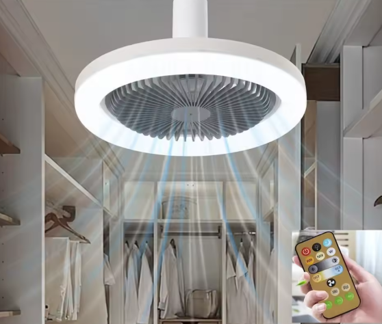 Ventilateur LED Télécommande
