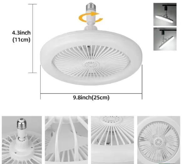 Ventilateur LED Télécommande