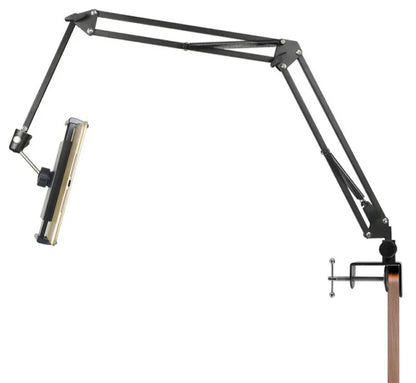 Support de téléphone rotatif à 360 degrés avec bras en aluminium pour iPad et téléphones ou autres appareils avec écrans.