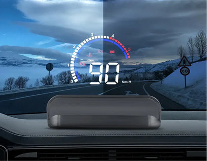Compteur de vitesse GPS numérique pour voiture, affichage tête haute, alerte de survitesse