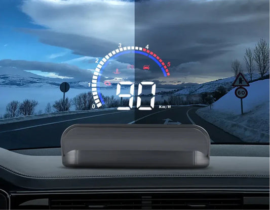 Compteur de vitesse GPS numérique pour voiture, affichage tête haute, alerte de survitesse